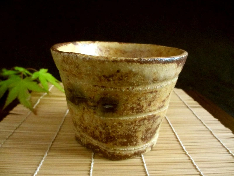 蕎麦猪口 ■ 浜田純理 黄瀬戸 山柿