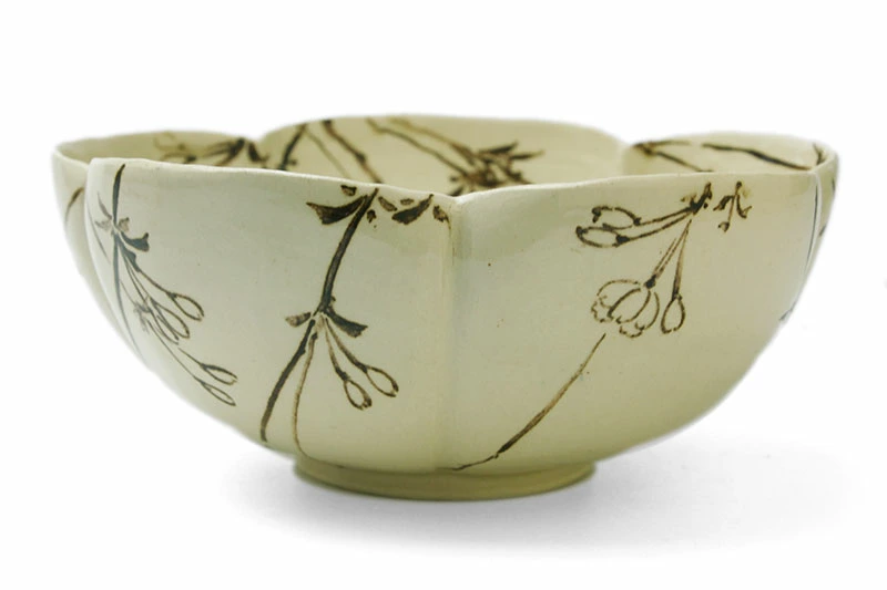 京焼:銹絵花形向付・伏原博之