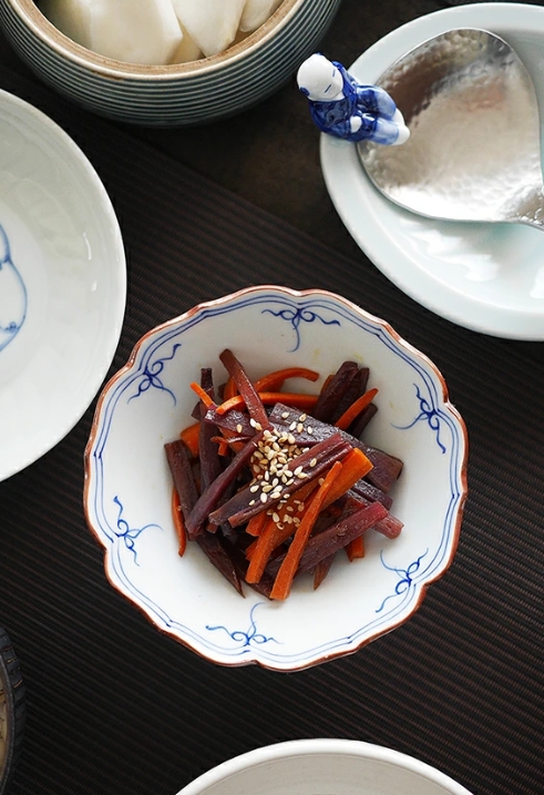 洸琳窯 桔梗渕瓔珞小鉢