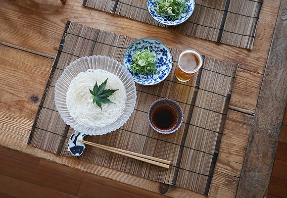 有田焼 染付松竹梅 桔梗渕小皿