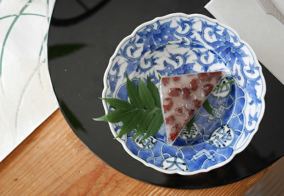 染付福禄寿 5寸皿