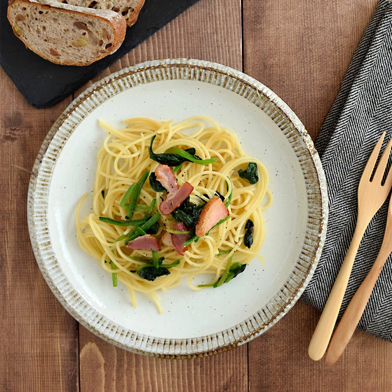 プレート ワンプレート 大皿 渕錆粉引