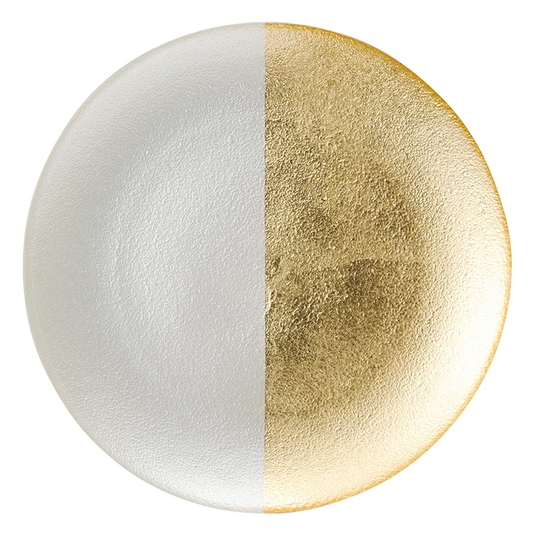 フェガーリ　プレート 27cm　ホワイトｘゴールド