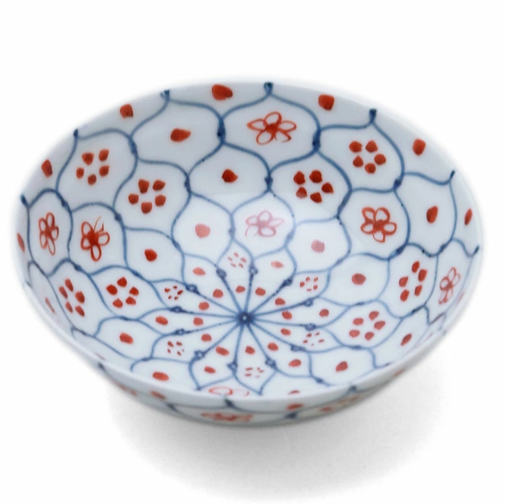 お鍋の取鉢にどうぞ！ 花網玉割・土山敬司《小鉢・13.0cm》