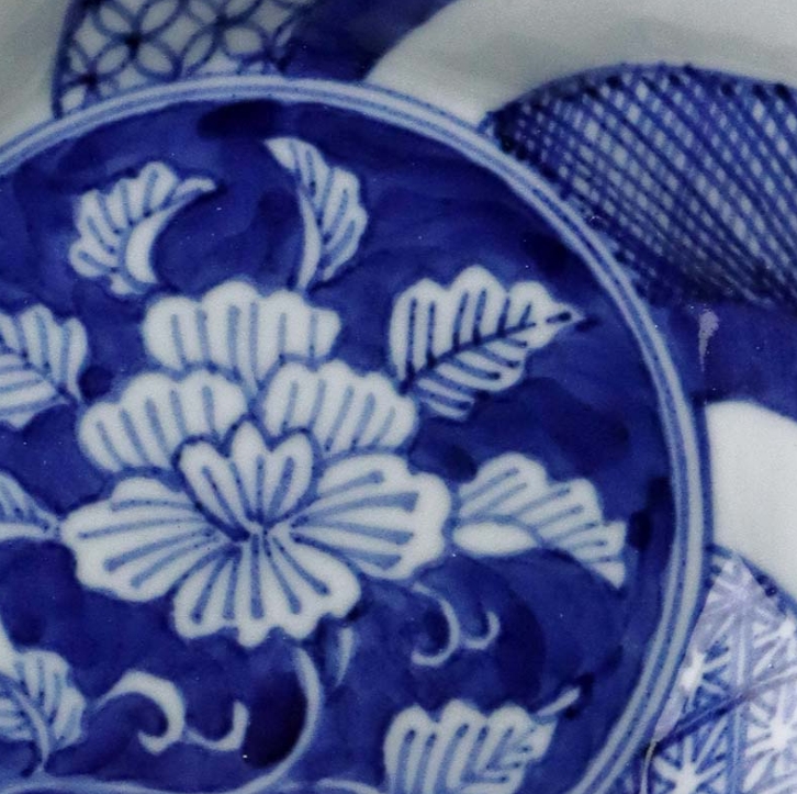 染付:祥瑞風捻輪花鉢・樋山真弓《小鉢・16.0cm》