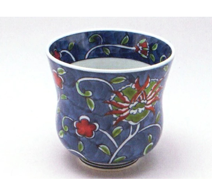 【有田焼】【源右衛門窯】 染錦唐花濃湯呑