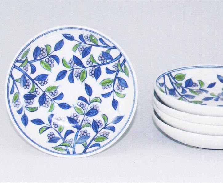 【有田焼】【源右衛門窯】 染錦紫式部小皿