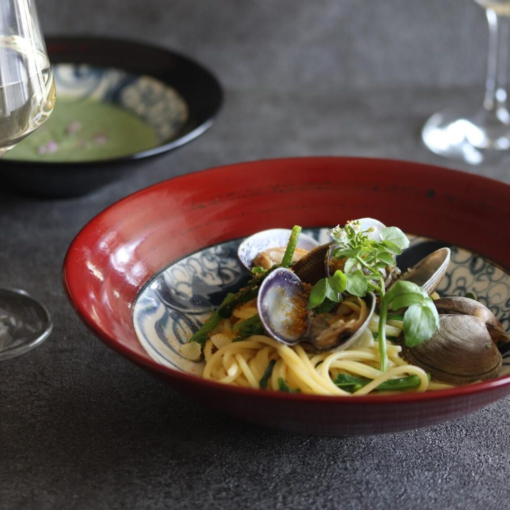 大鉢 大皿 深皿 美濃焼 渦紋-kamon- 平型盛鉢