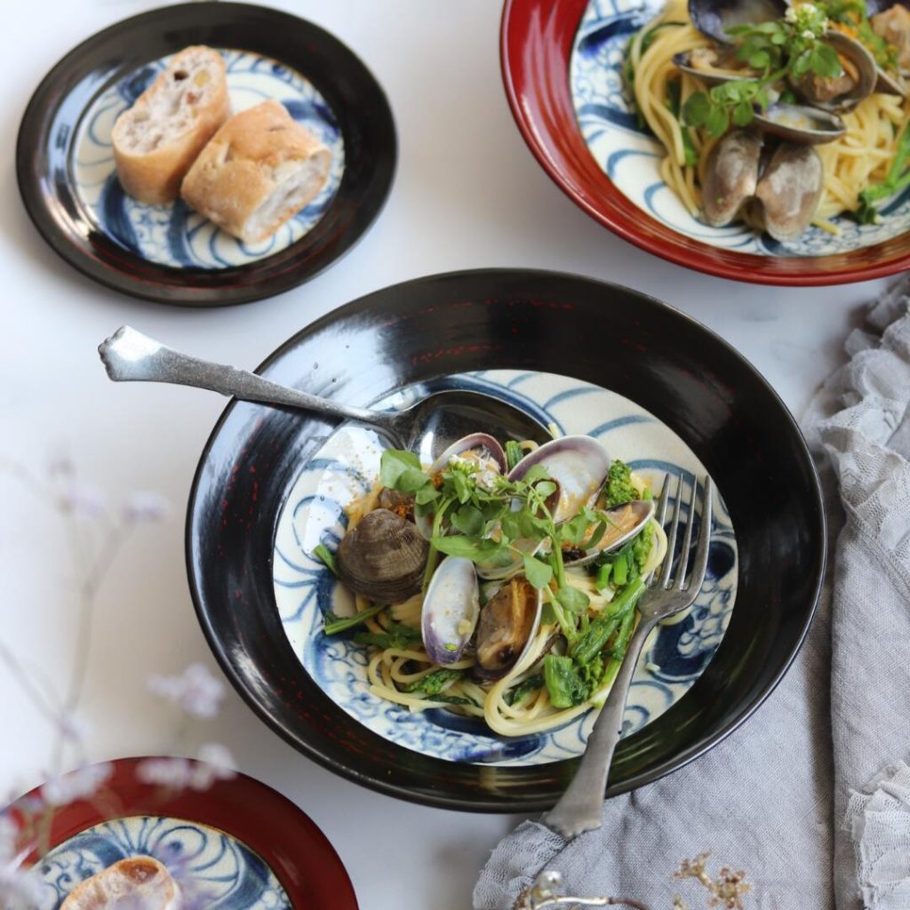 大鉢 大皿 深皿 美濃焼 渦紋-kamon- 平型盛鉢