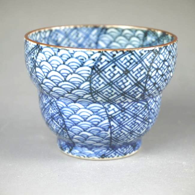 京焼 清水焼 染付祥瑞ぐい呑　貴史