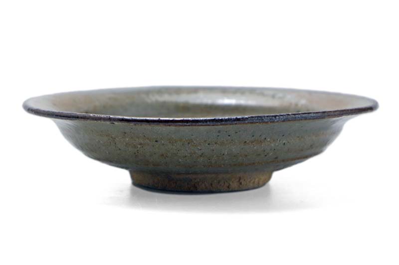 唐津焼・絵唐津沢瀉文様四寸五分皿・中村恵子