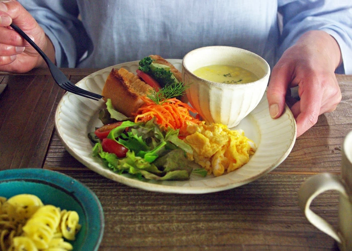 益子焼 kinariオードブル皿 大皿 わかさま陶芸