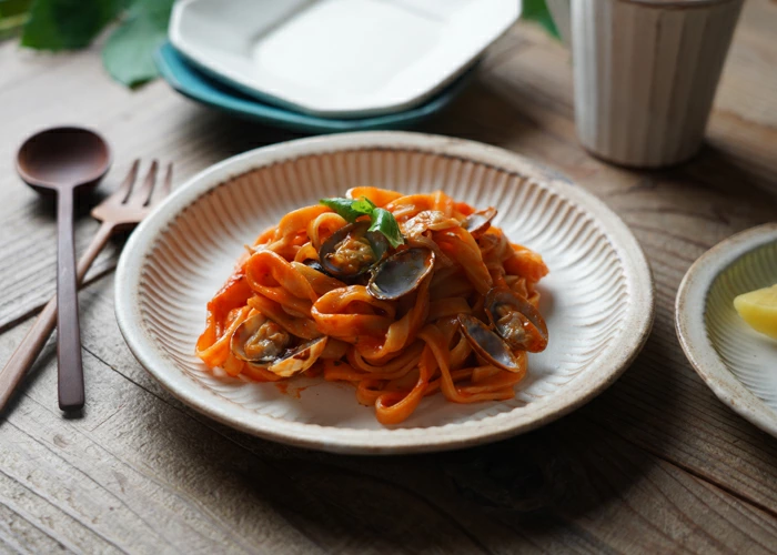 益子焼 アンティークスリムライン プレート(M) わかさま陶芸