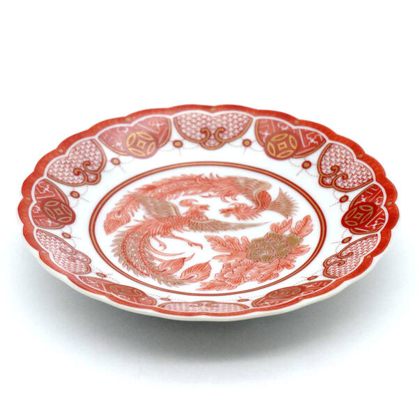 九谷焼 青郊窯4号菊皿 飯田屋