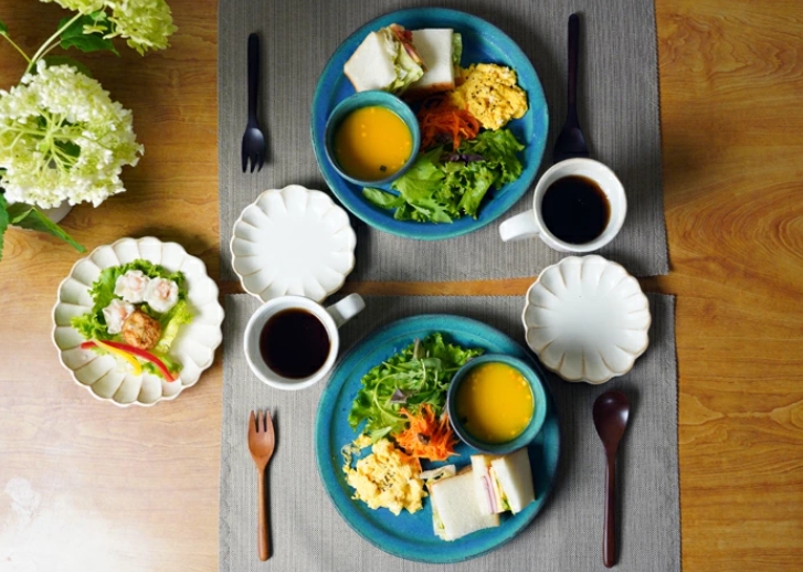 シャビーターコイズ プレート（L） 益子焼 丸皿 ラウンド 洋風 和食器