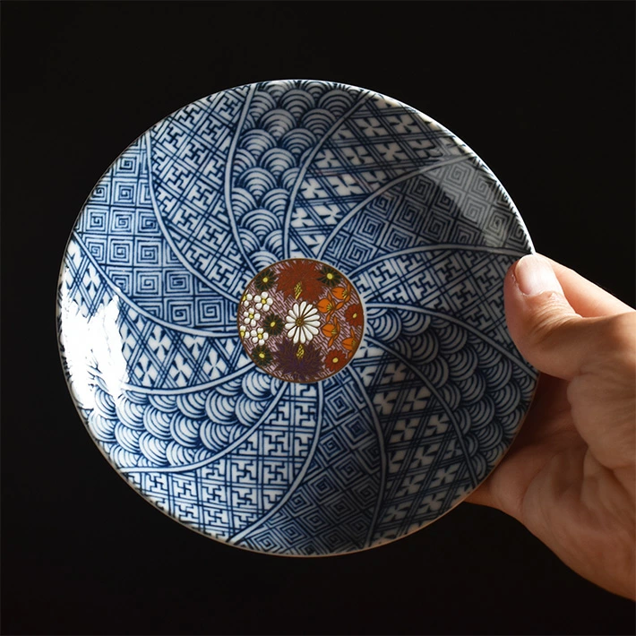 和の器 中皿 セット（ 径 16cm ） 金花詰