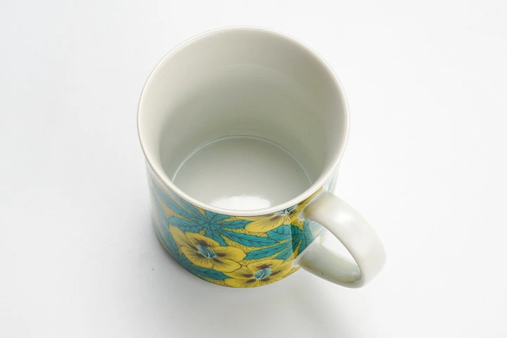 九谷焼 マグカップ 葵/青郊窯