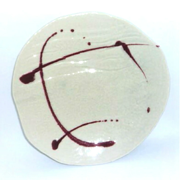 9寸大皿　辰砂散し 日本製（美濃焼）