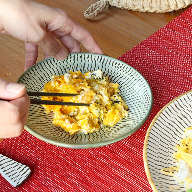 和食器 皿山 おんた焼き 飛び鉋