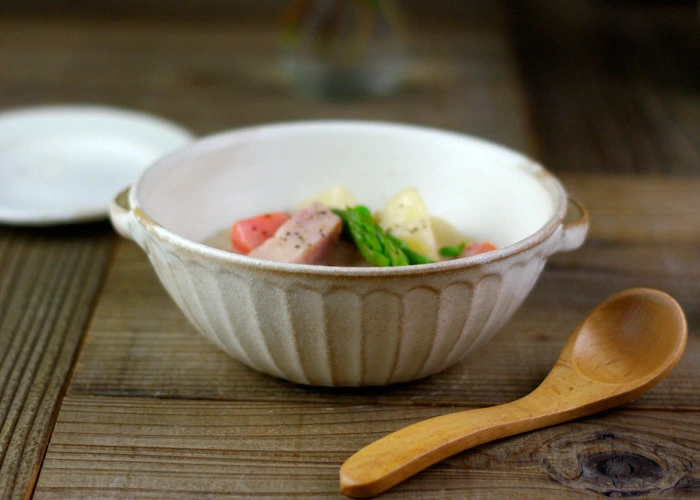 益子焼 kinari手付きスープボウル(大)