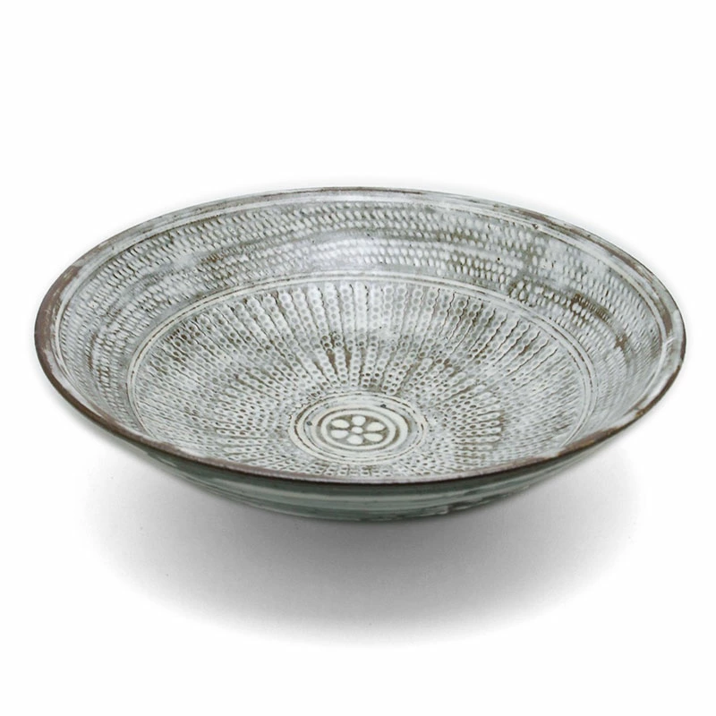 三島7.2寸浅鉢・吉井史郎《大鉢・中皿・22.0cm》