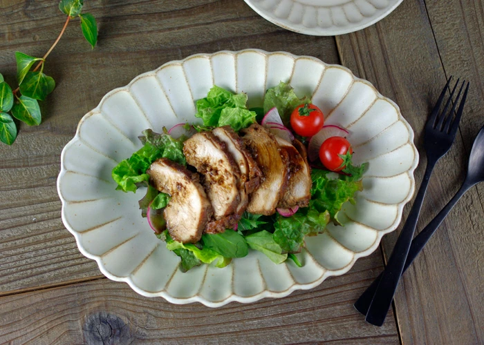 益子焼 kinari 浅雲皿（大）