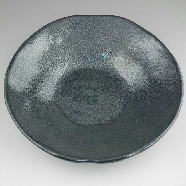 京焼 清水焼 油滴天目8寸皿　陶あん
