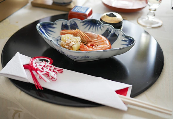 福泉窯 有田焼　有田染付けシリーズ　古染　菱型菊割向付