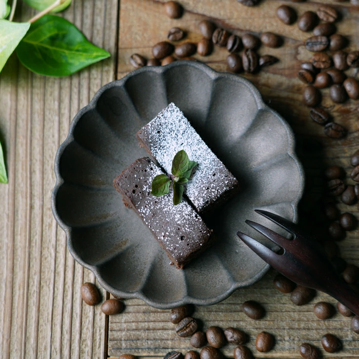 益子焼 リンカ皿(小) ビジュゴールド 小皿 輪花皿