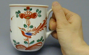 マグカップ 湯のみ 湯呑み 320ml 「 たち吉 赤絵花鳥 マグカップ 」
