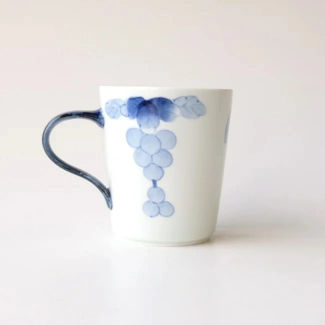 マグカップ 340ml 湯のみ 湯呑み「 たち吉 マグ ぶどう 」
