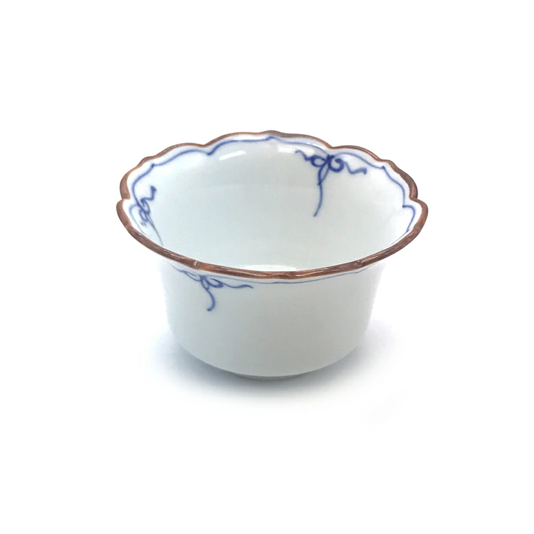 渕瓔珞（青）桔梗渕反型珍味入