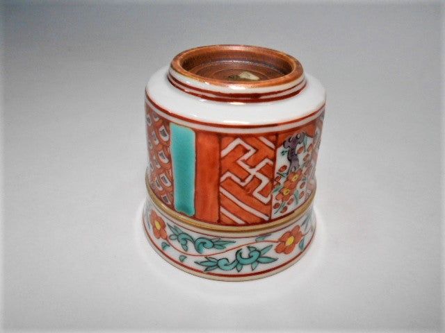 京焼・清水焼 高野昭阿弥 朱塗松竹梅 ぐい呑
