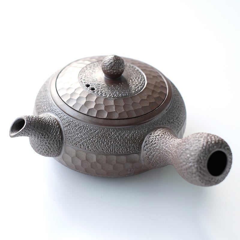 「 たち吉 ダイヤ彫中帯 急須 」 四日市萬古焼