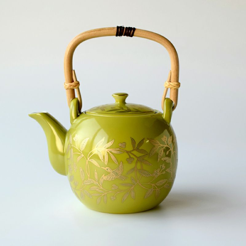 たち吉 単品 萌葱金彩 石瓶