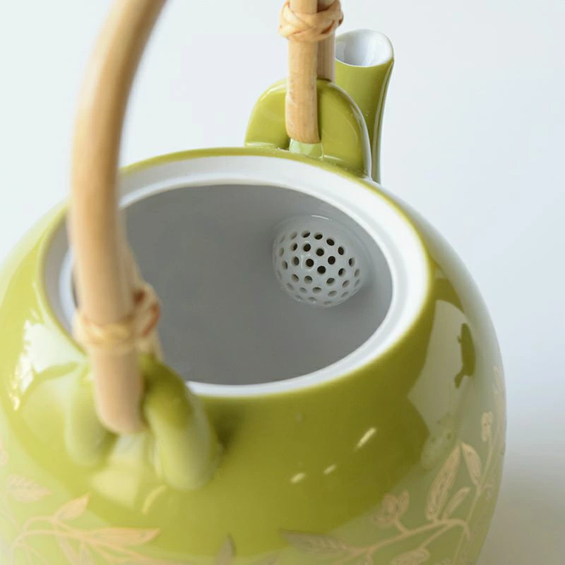 たち吉 単品 萌葱金彩 石瓶