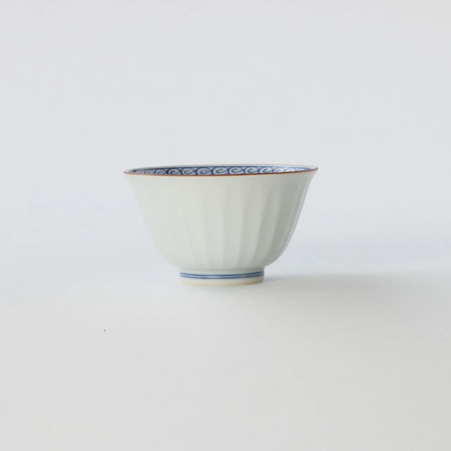  たち吉 白磁面取 お茶呑茶碗