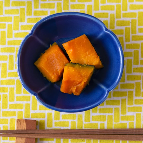 九谷青窯　高原真由美 瑠璃釉／木瓜鉢