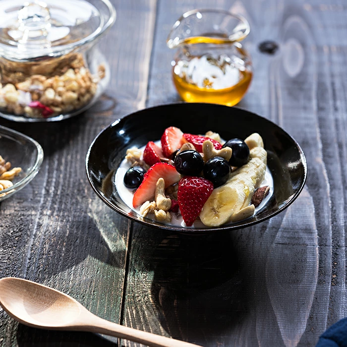 和食器　天目釉平鉢（YT-068）　作家「多屋嘉郎」