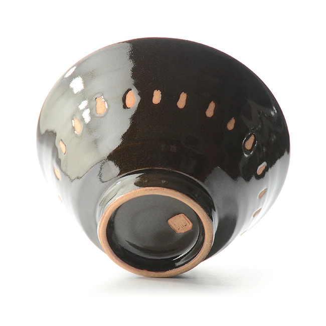 和食器　天目釉ご飯茶碗　作家「多屋嘉郎」