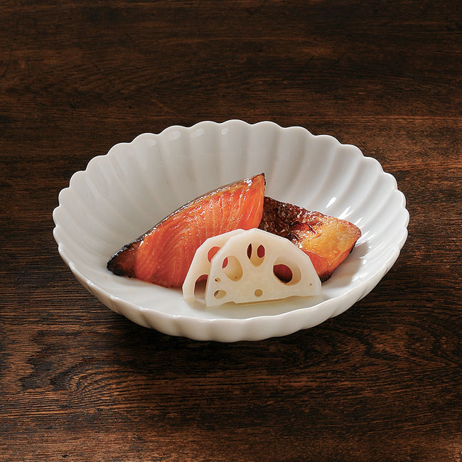 【5点セット】「 たち吉 白菊 銘々皿 」15cm