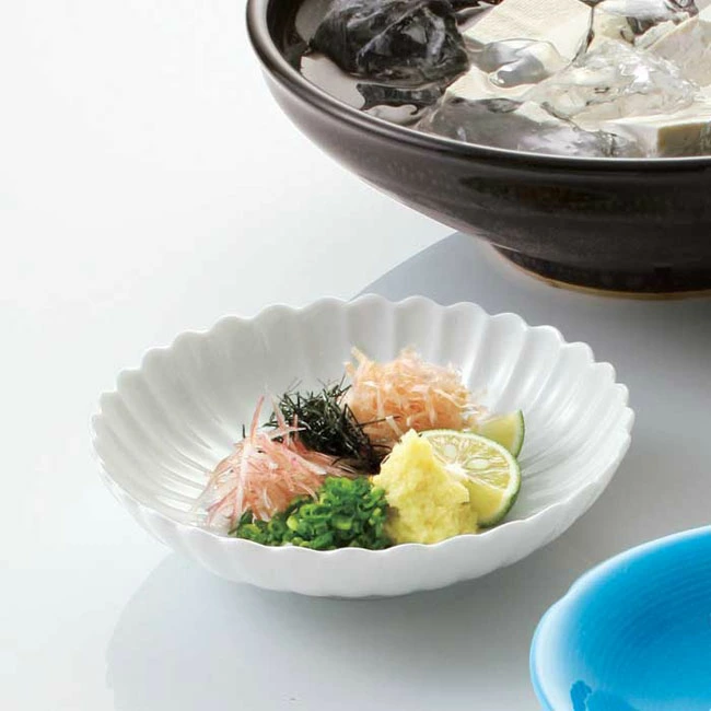 【5点セット】「 たち吉 白菊 銘々皿 」15cm