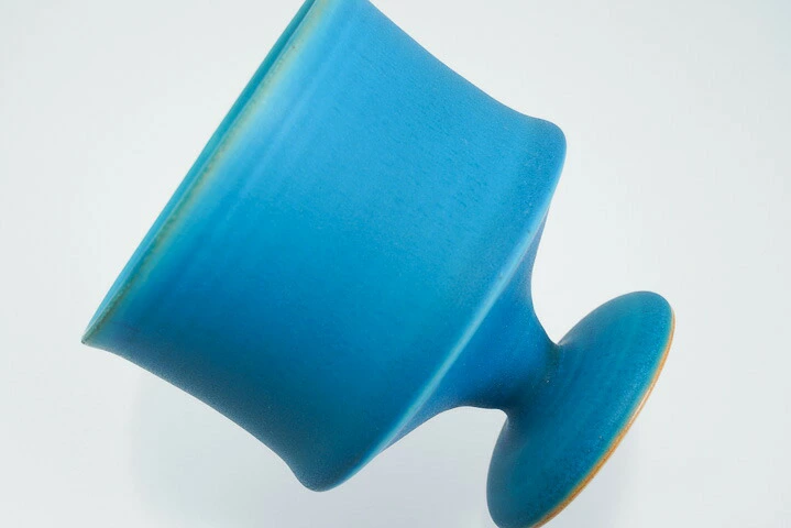 九谷焼 トルコ釉 ゴブレット/虚空蔵窯