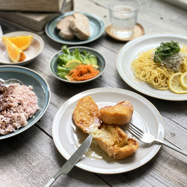 カレー皿 エッジリム22.2cmボウル パスタ皿 モダン 美濃焼 大皿