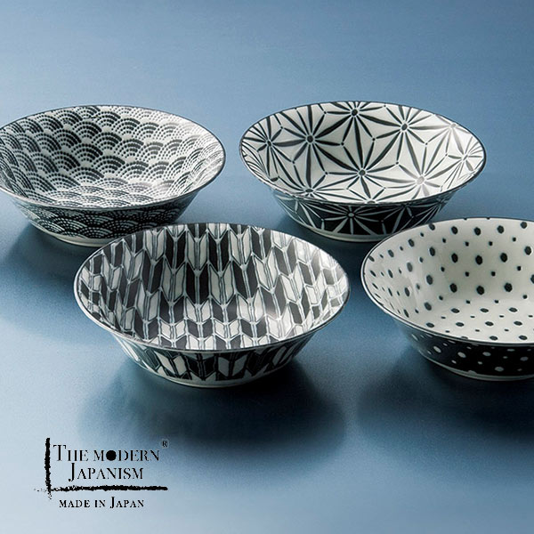 The modern Japanism komon ラージボウルセット 〈7-1962〉 食器 食器セット 皿 16cm ボウル 5個