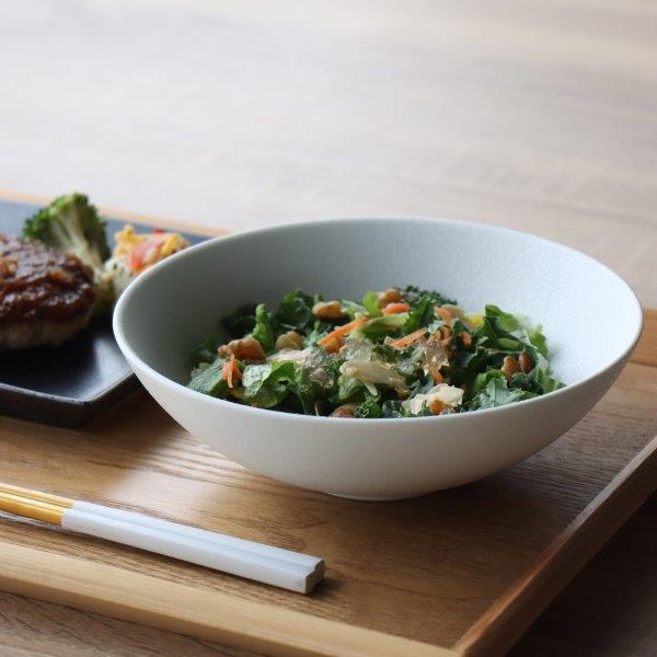 有田焼 マルチボウル スノー ホワイト 17cm