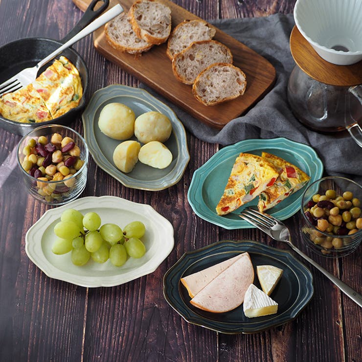 TABLE WARE EAST オーバルプレート 17cm ラフィネ中皿 楕円皿 変形皿 
