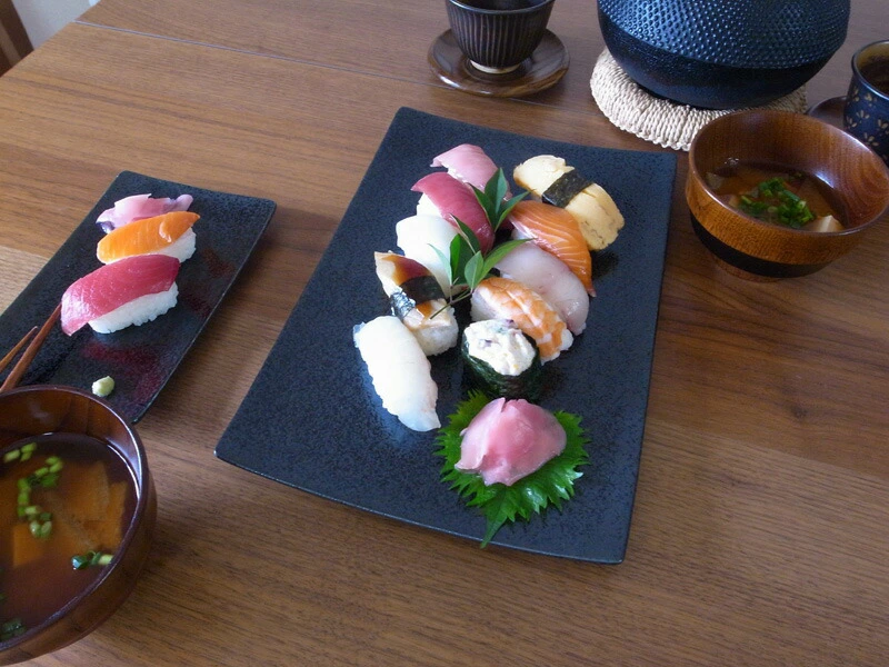 幸四郎窯 黒結晶 アルファ30cm×20cm 長角皿L