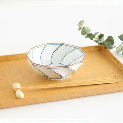 中鉢 波佐見焼 渕あそび 赤 青 磁器 取鉢