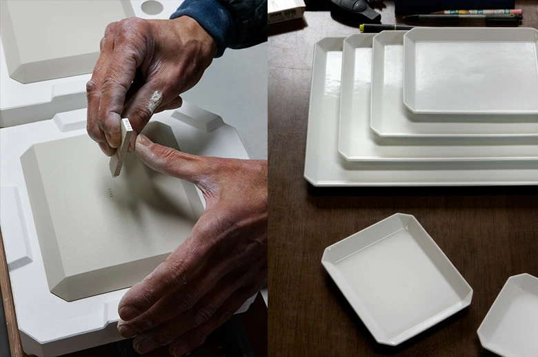 有田焼 磁器 1616 arita japan TY Mug w.Handle Gray TYマグw.ハンドルグレー 柳原照弘デザイン

